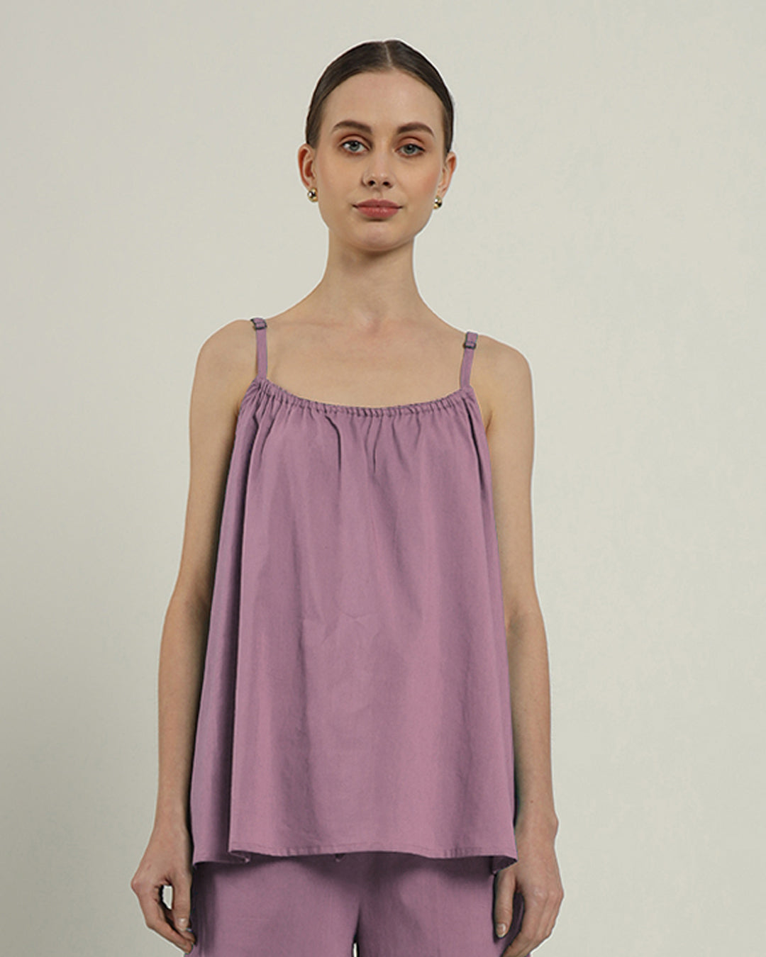 Purple Swirl Easy Breeze Adjustable Neck Top (Without Bottoms)