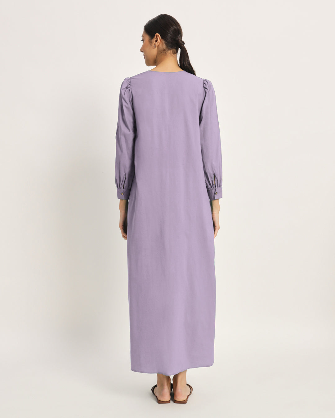 Combo: Lilac & Wisteria Purple Belly Blossom Maternity & Nursing Dress-Set of 2