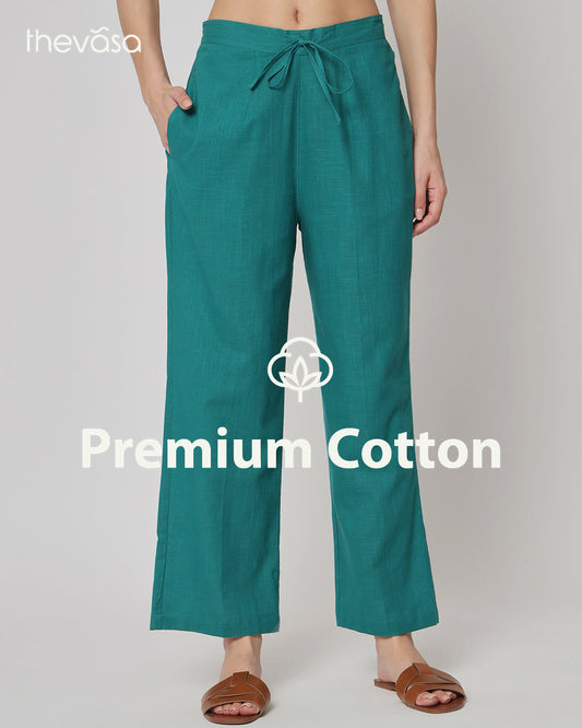 Forest Green Straight Pants