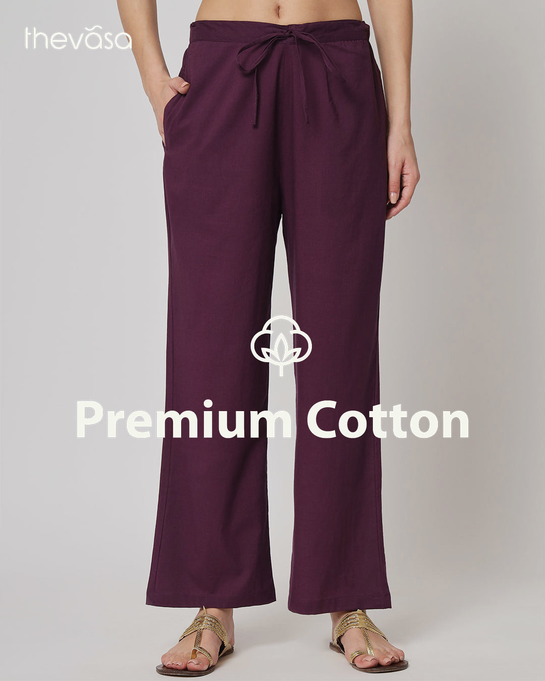 Plum Passion Straight Pants