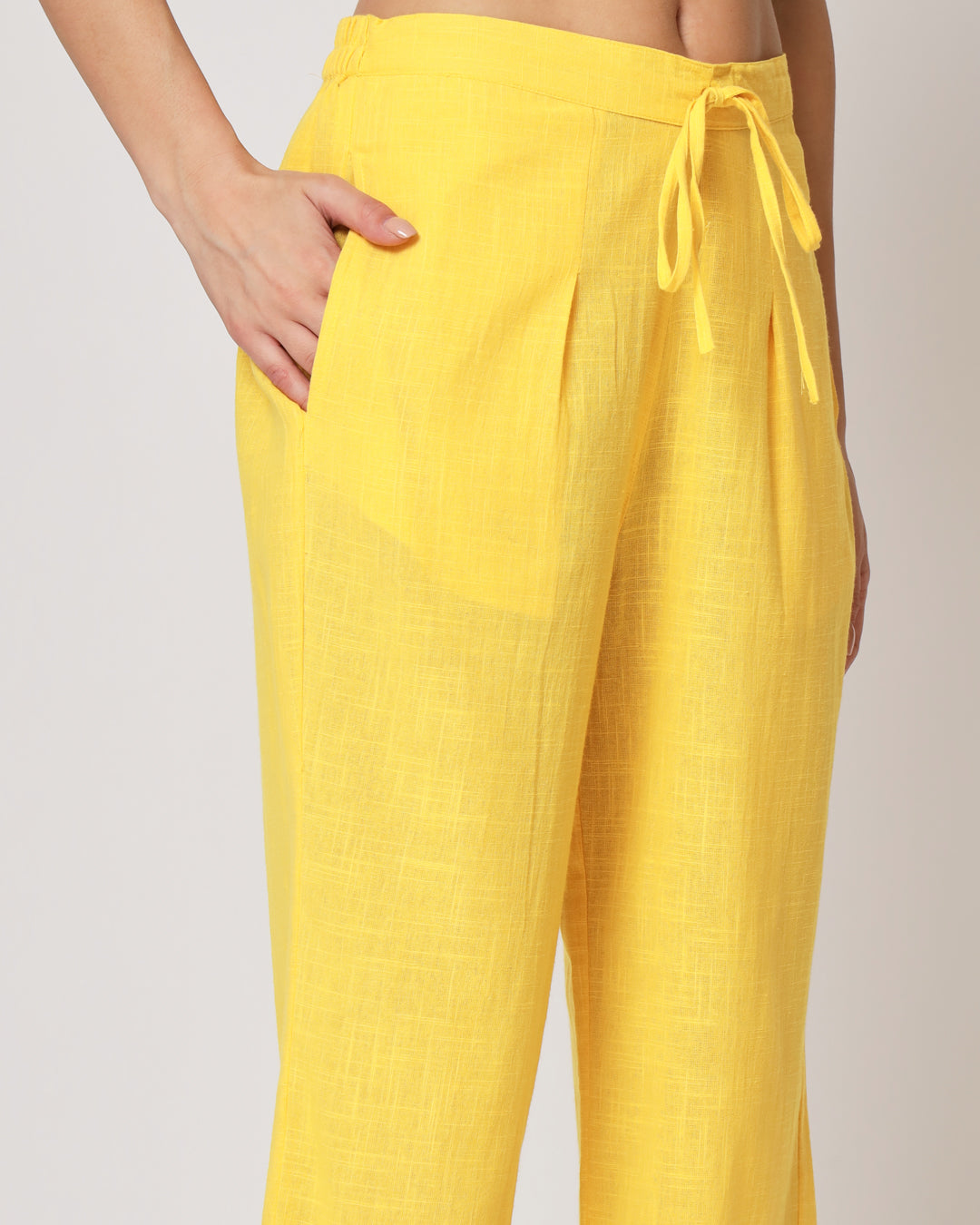 Sunshine Yellow Straight Pants