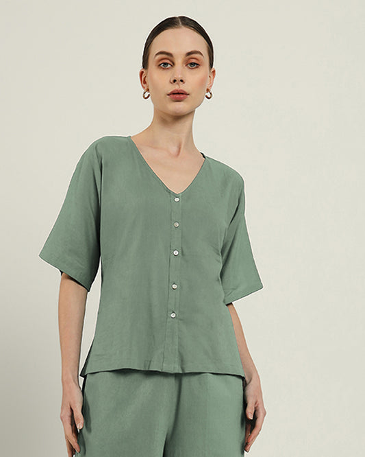 Mint Metro Mode Shirt Top (Without Bottoms)