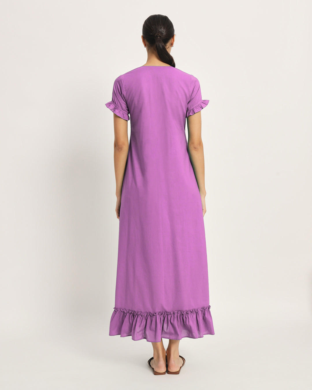 Combo: Sage Green & Wisteria Purple Bumpin' & Stylin' Maternity & Nursing Dress - Set of 2