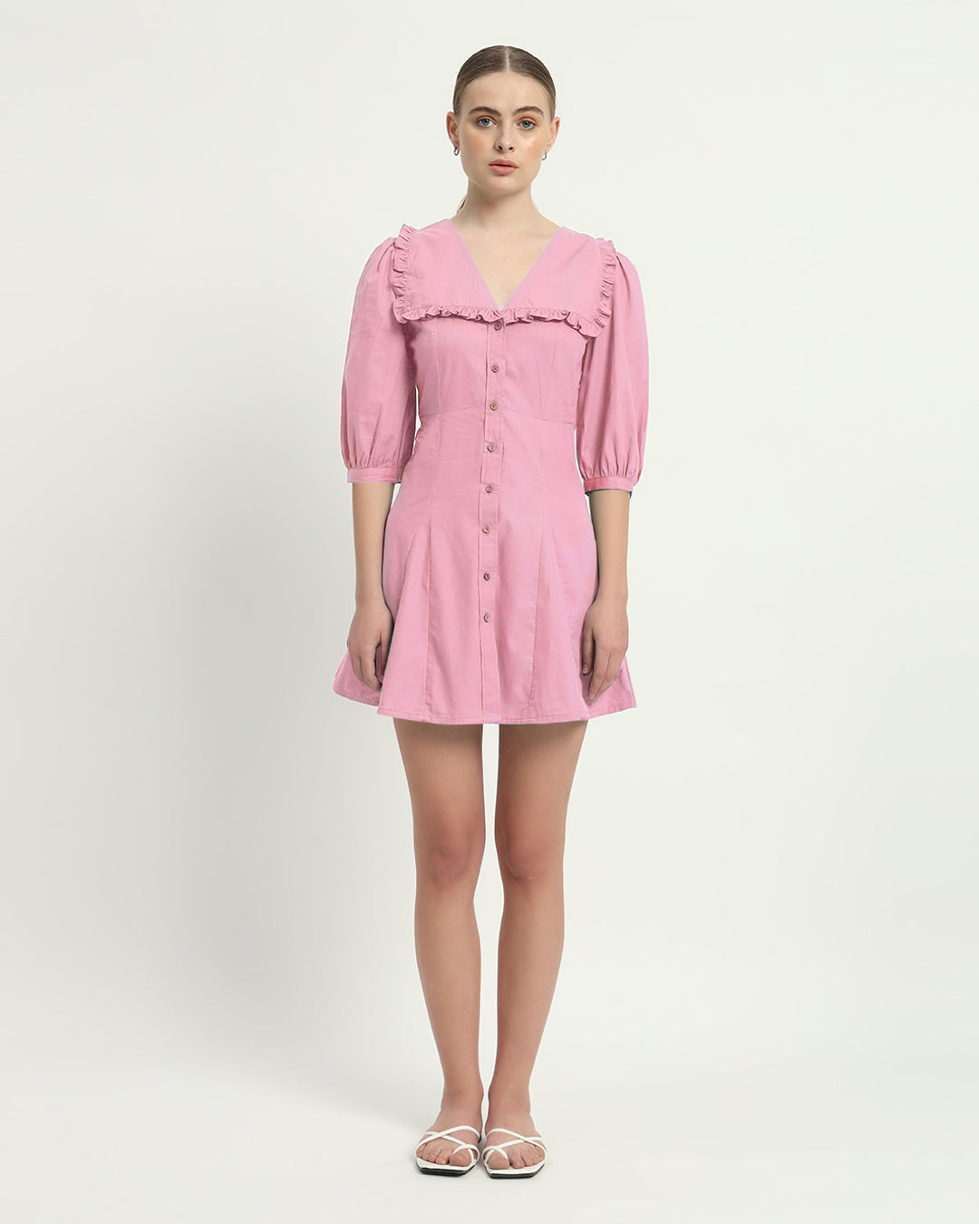 The Fondant Pink Isabela Cotton Dress