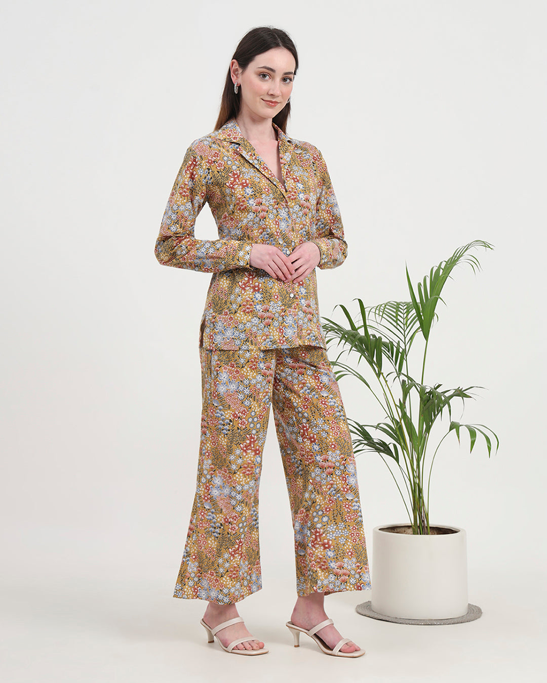 Nutshell Bunch Shirt Printed Co-ord Set