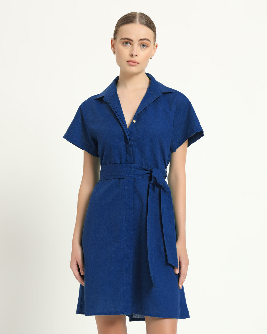 The Loretto Cobalt Cotton Dress