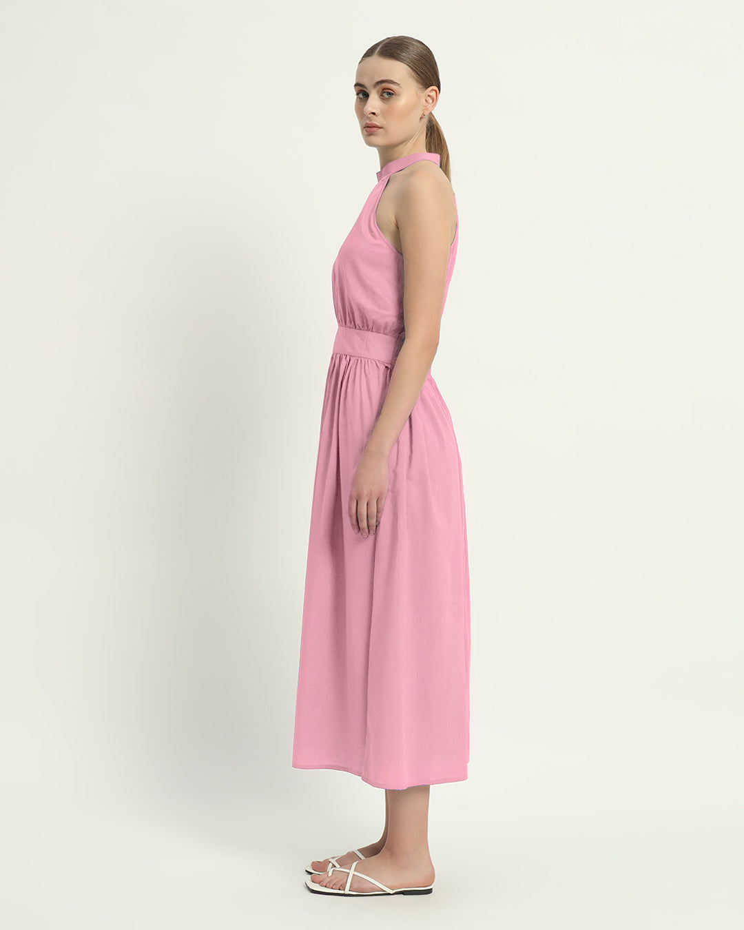 The Fondant Pink Massena Cotton Dress
