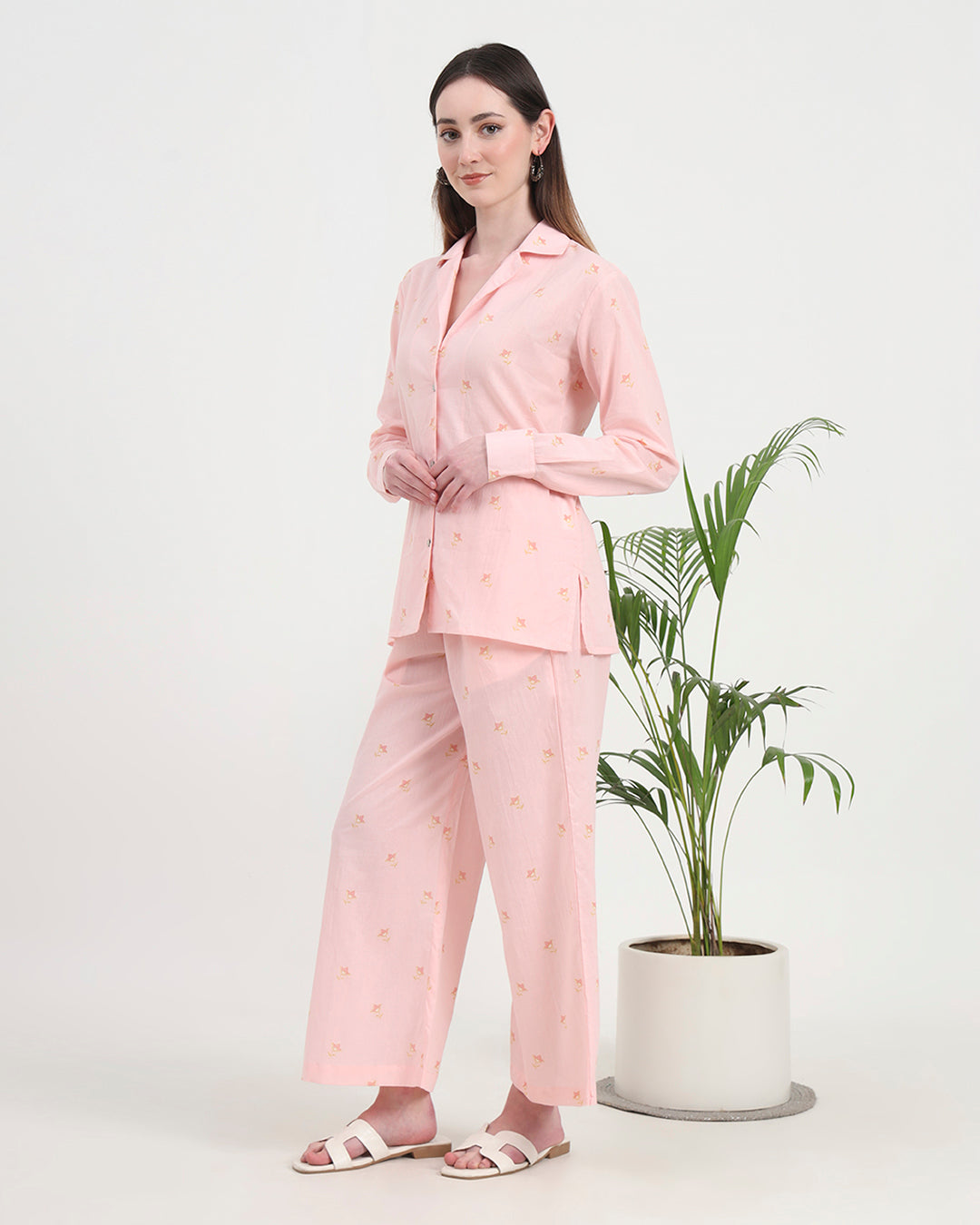 Rosy View Shirt Printed Co-ord Set