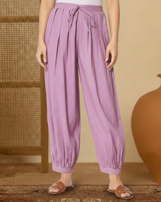 Iris Pink Pleated Salwar