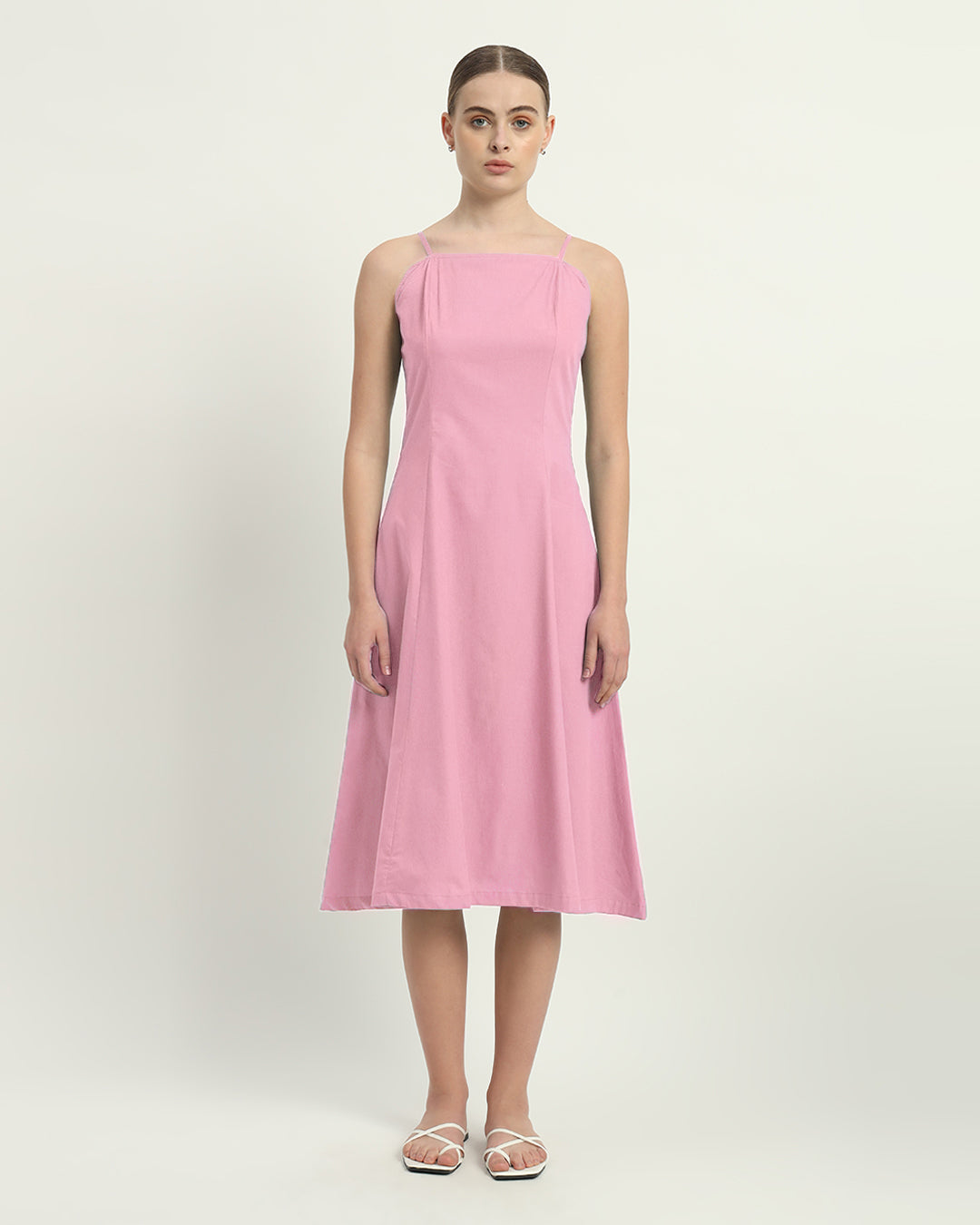 The Fondant Pink Valatie Cotton Dress