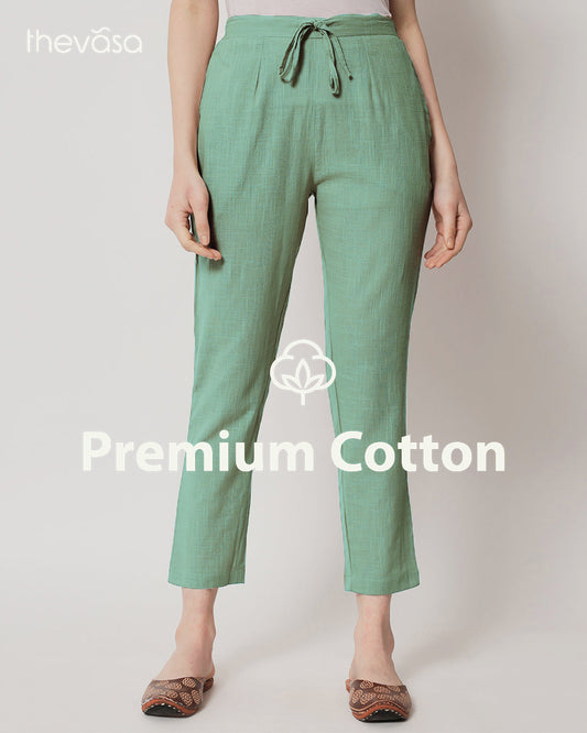 Easy Green Cigarette Pants