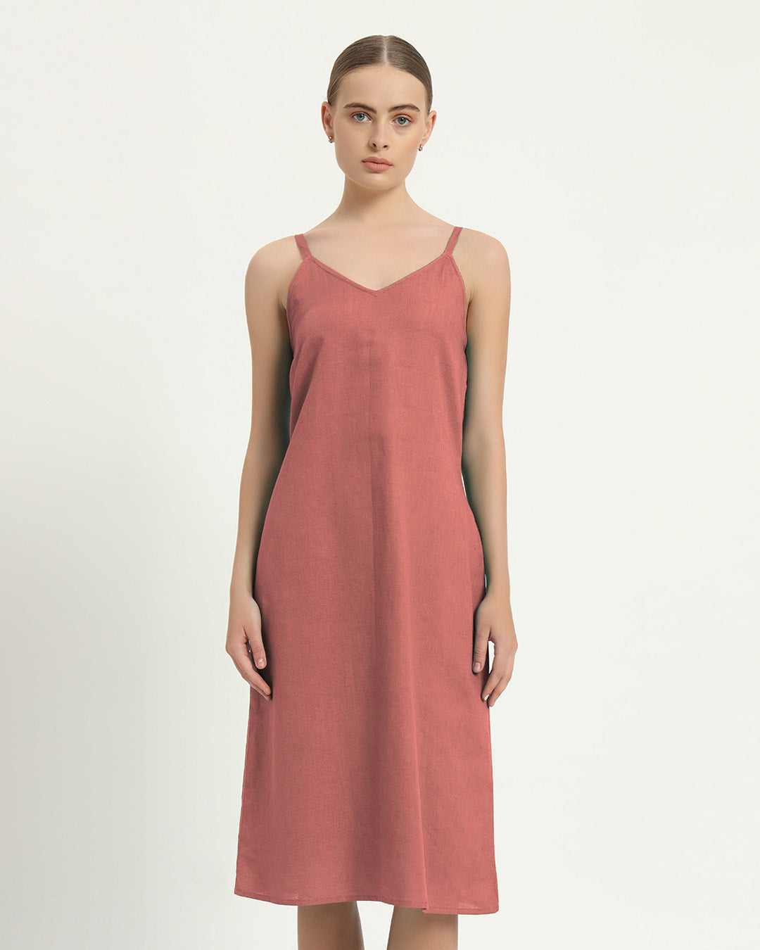 The Seesen Ivory Pink Cotton Dress