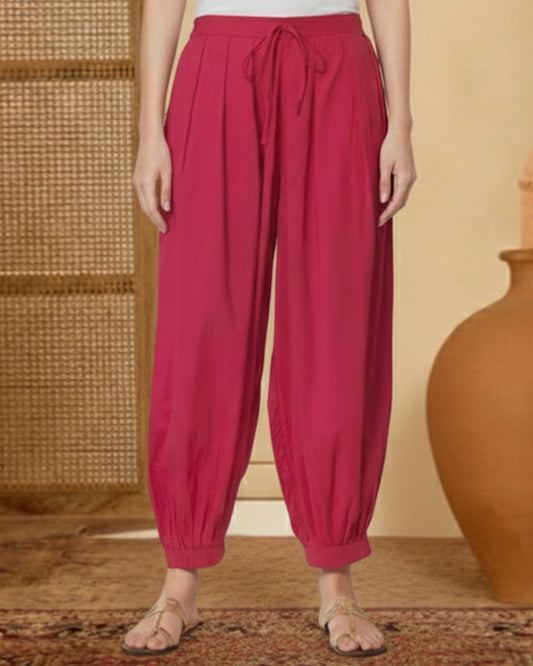 Queen's Gulabi Pleated Salwar