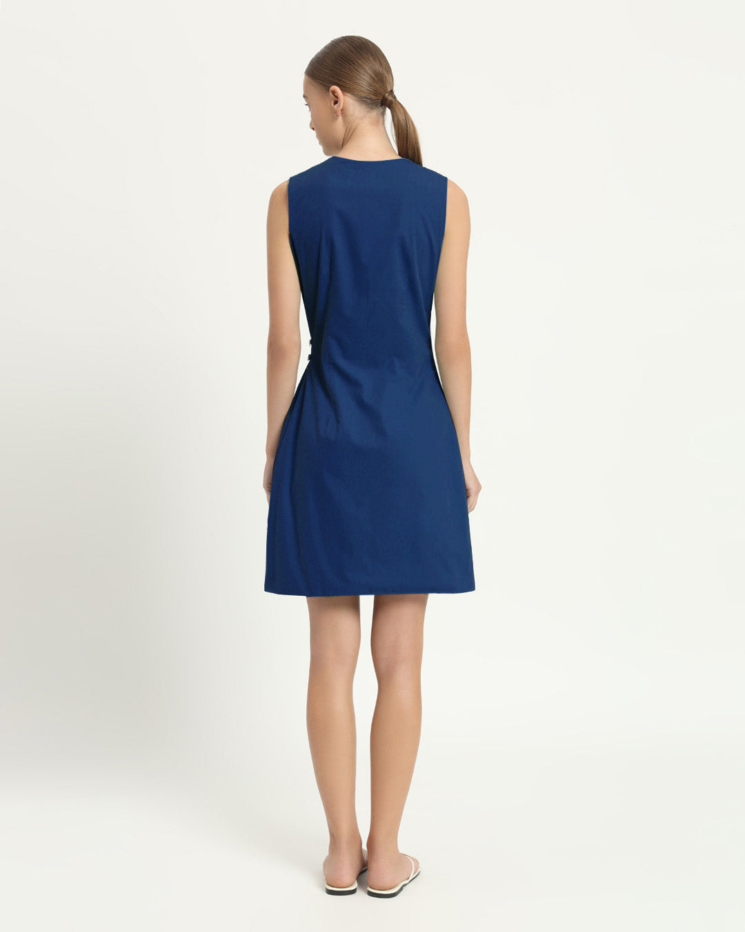 The Augsberg Cobalt Cotton Dress