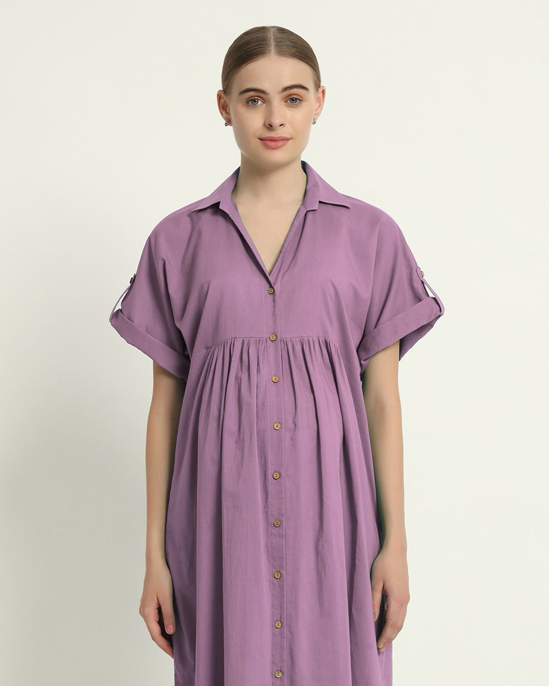 Iris Purple Sweet Embrace Maternity & Nursing Dress