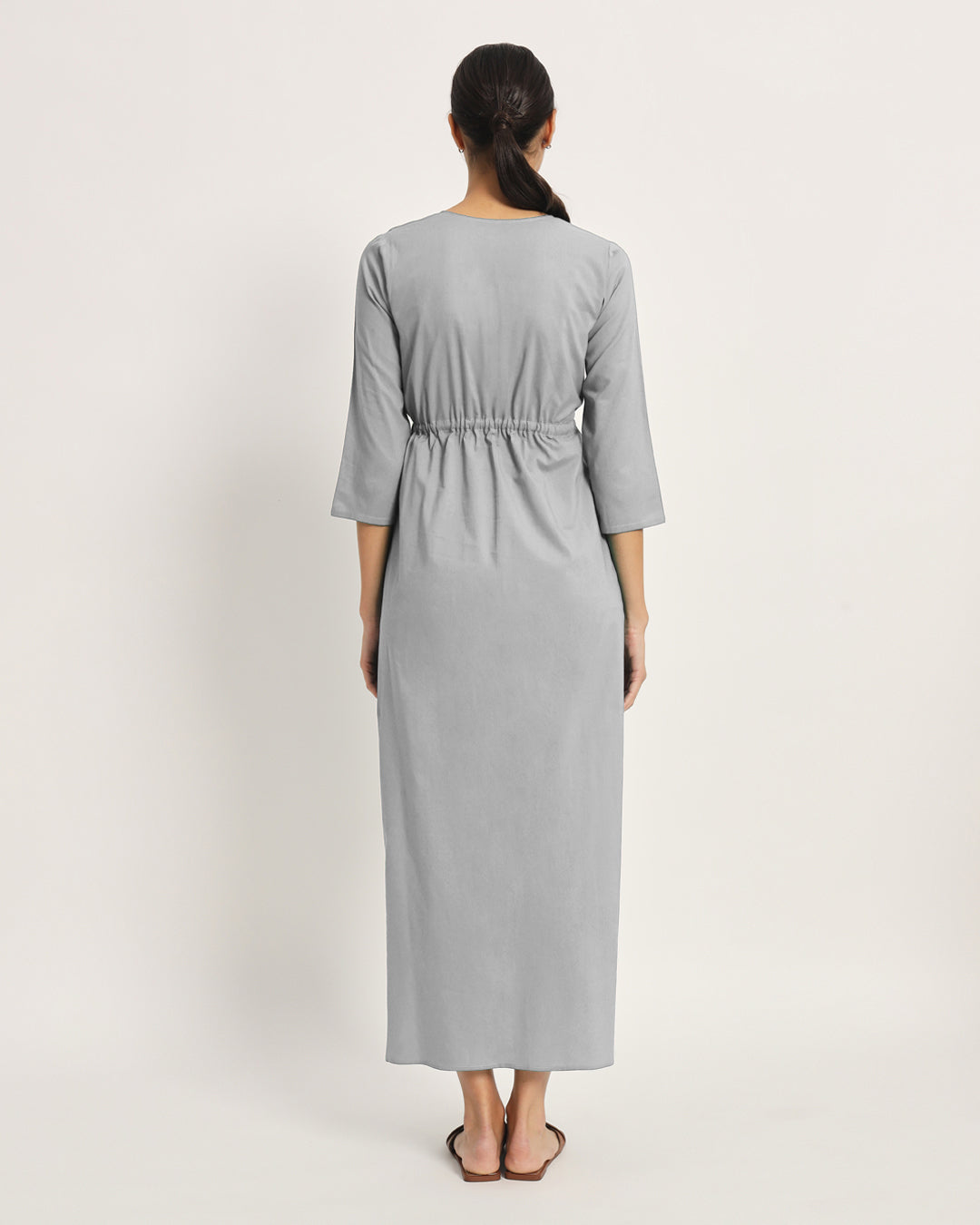 Iced Grey Oh Mama! Maternity & Nursing Dress