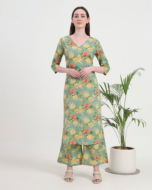 Tranquil Green Verve & Versatility Printed Co-ord Set