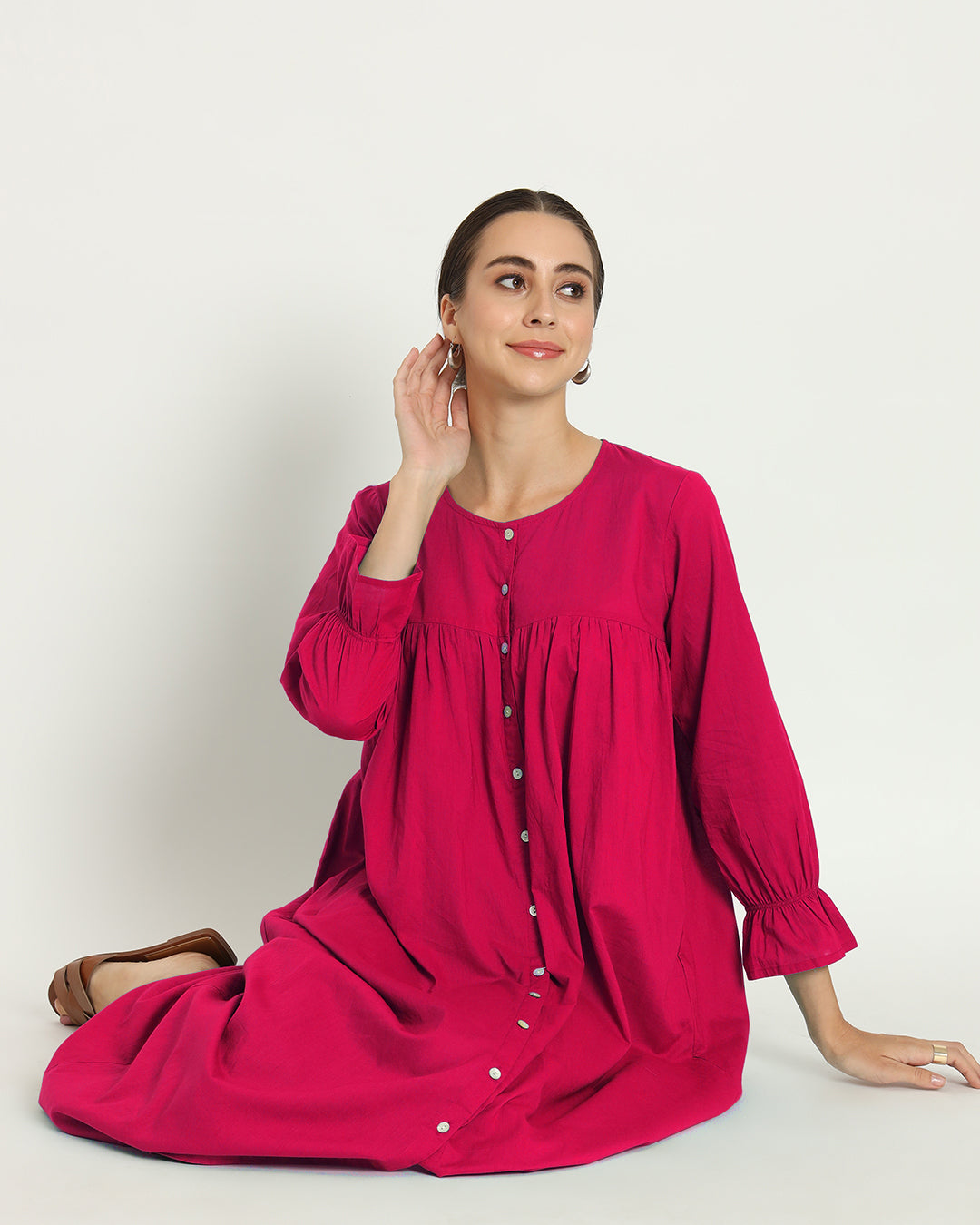 Queen's Gulabi Dreamy Drift Nightdress