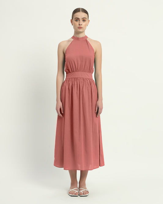 The Ivory Pink Massena Cotton Dress