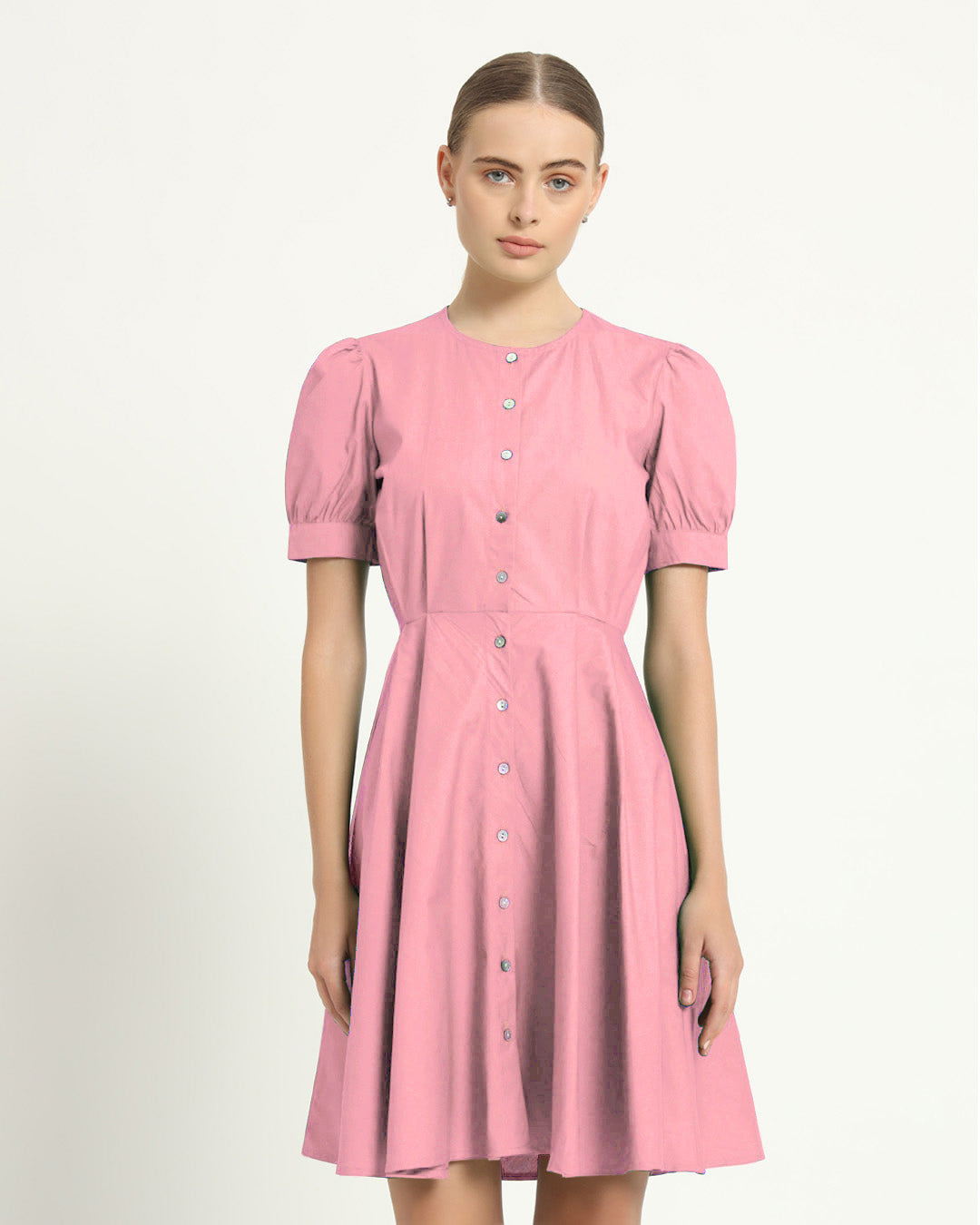 The Kittsee Fondant Pink Cotton Dress