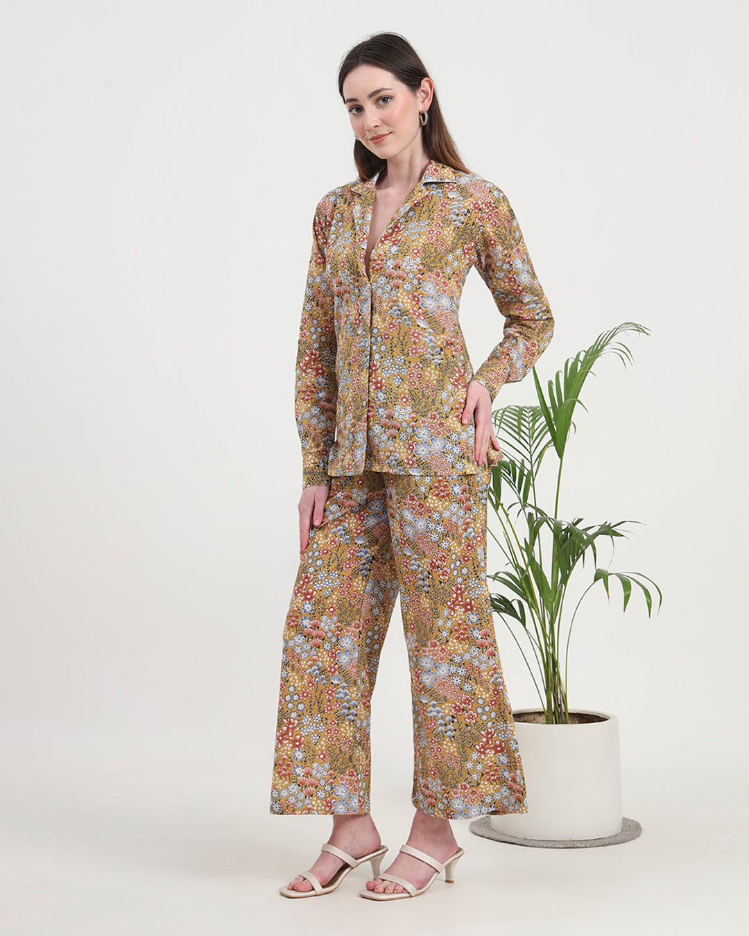 Nutshell Bunch Shirt Printed Co-ord Set