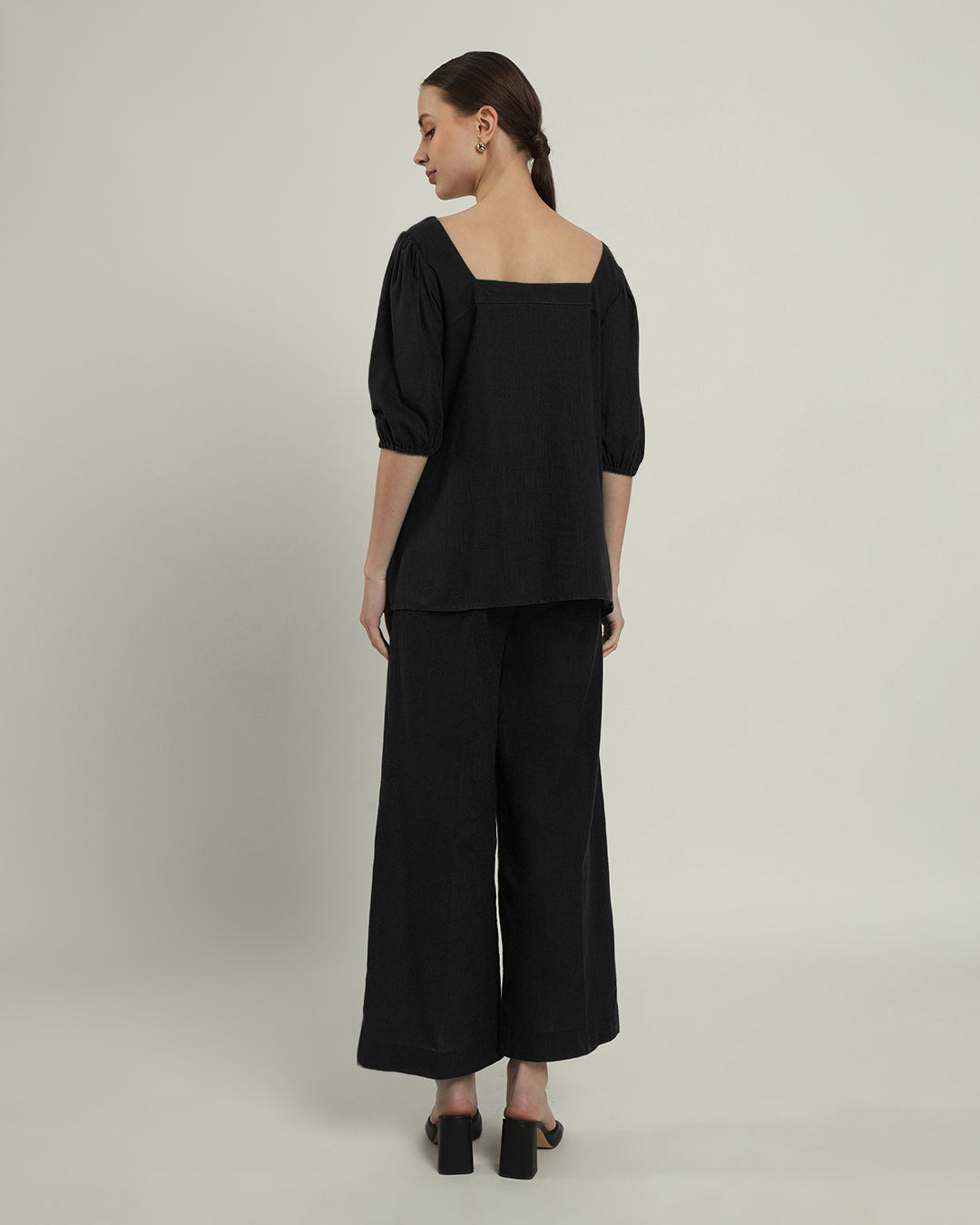 Noir Urbanite Square Neck Top (Without Bottoms)