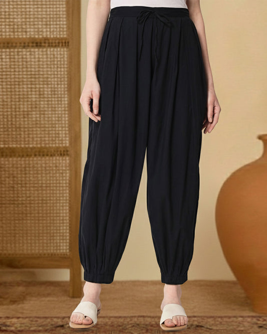 Black Pleated Salwar