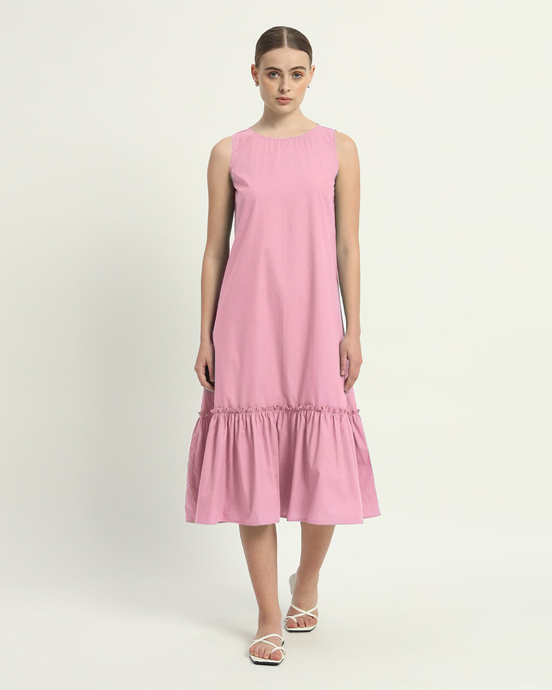 The Fondant Pink Millis Cotton Dress