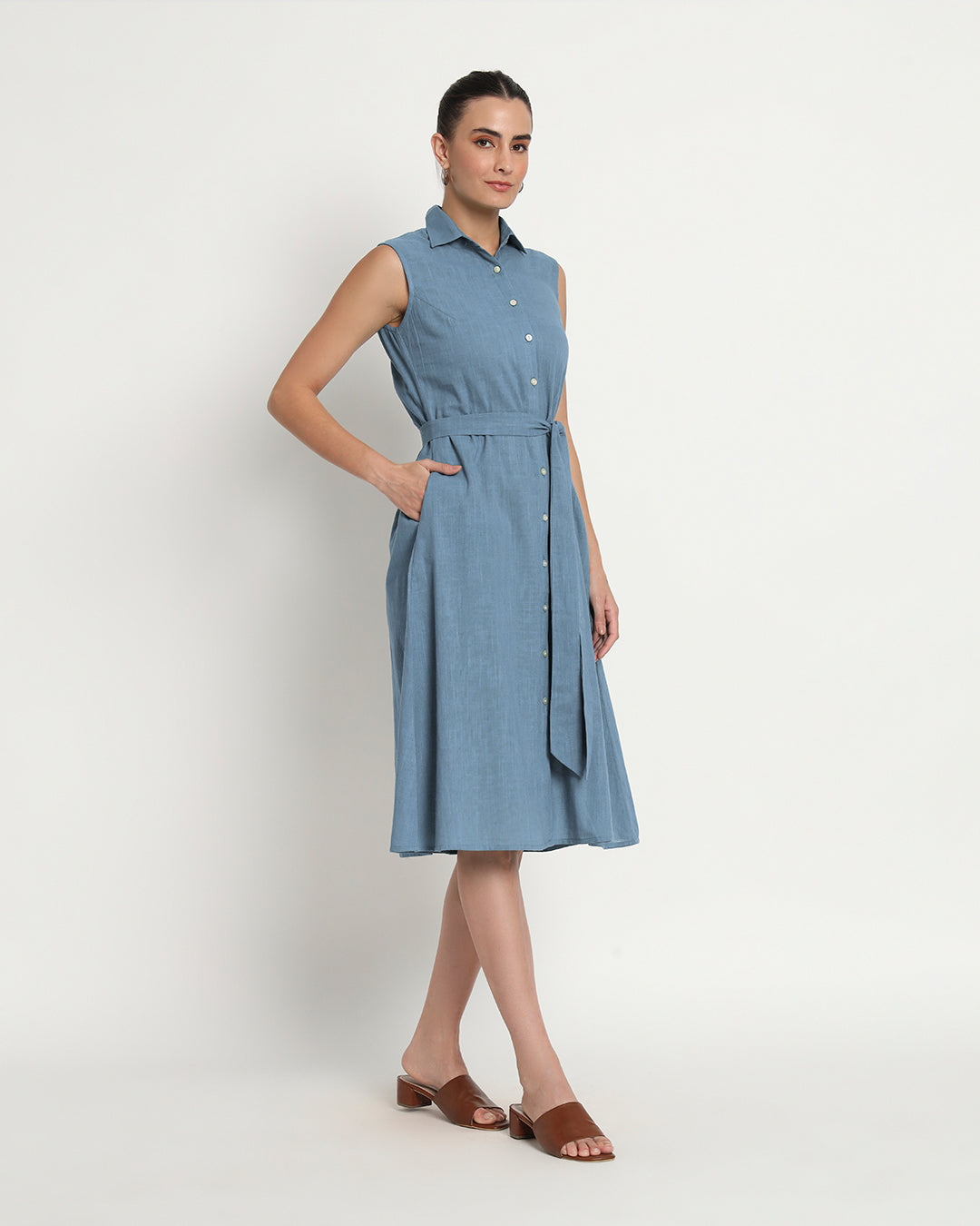 Blue Dawn Artful A-Line Dress