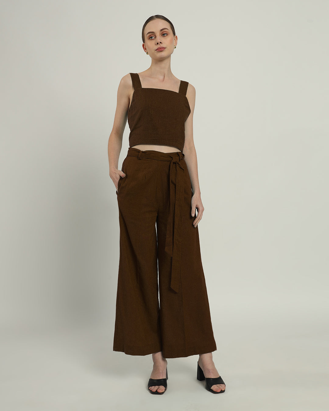 Nutshell Sleek Square Crop Top (Without Bottoms)