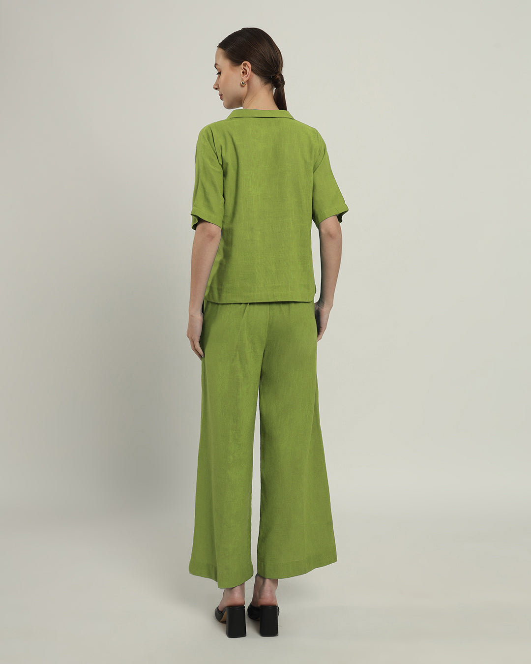 Fern Feeling Easy Collar Neck Top (Without Bottoms)
