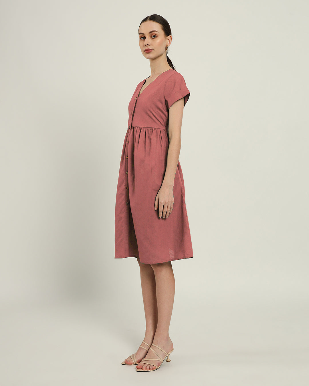 The Valence Ivory Pink Dress