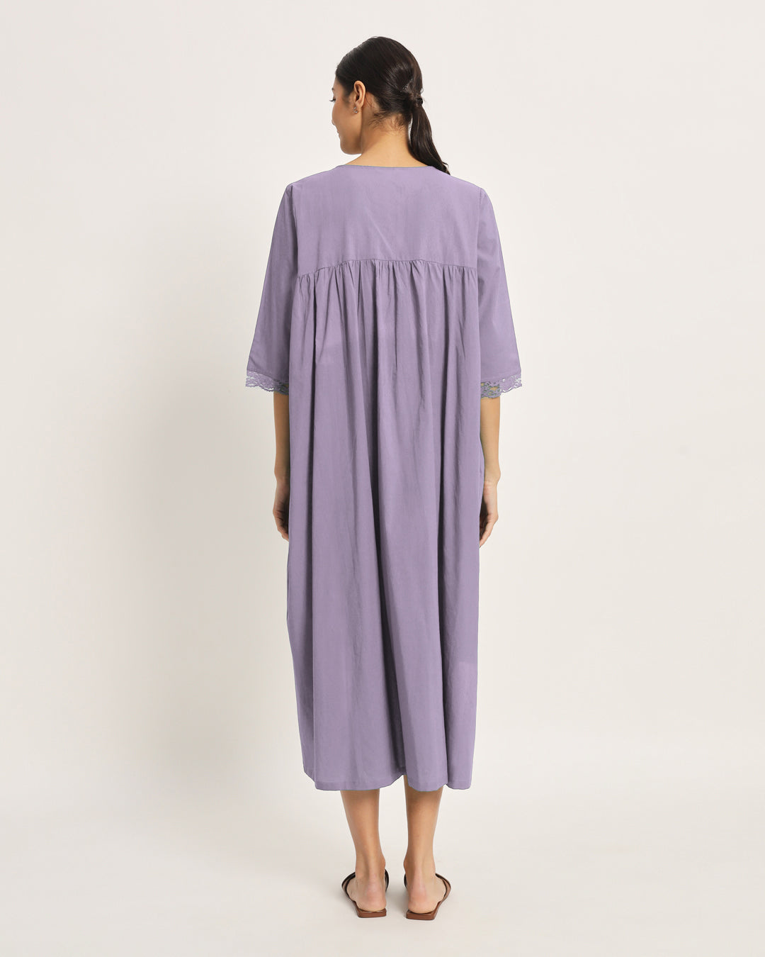 Lilac Stylish Preggo Maternity & Nursing Dress