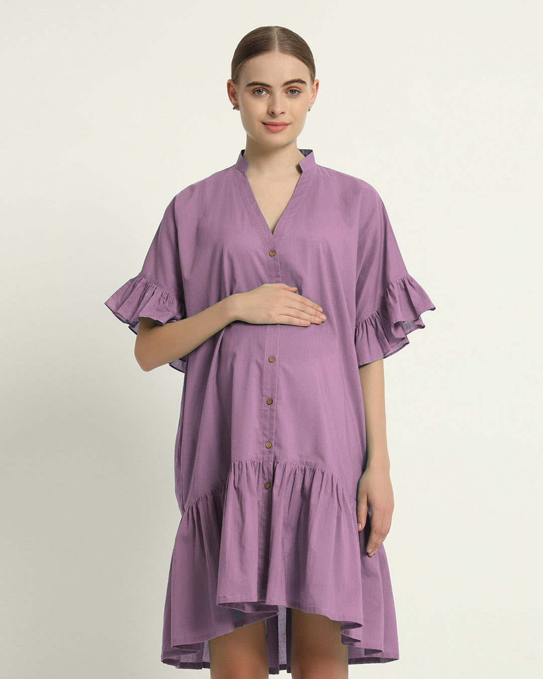 Iris Pink Mother-To-Be Maternity & Nursing Dress