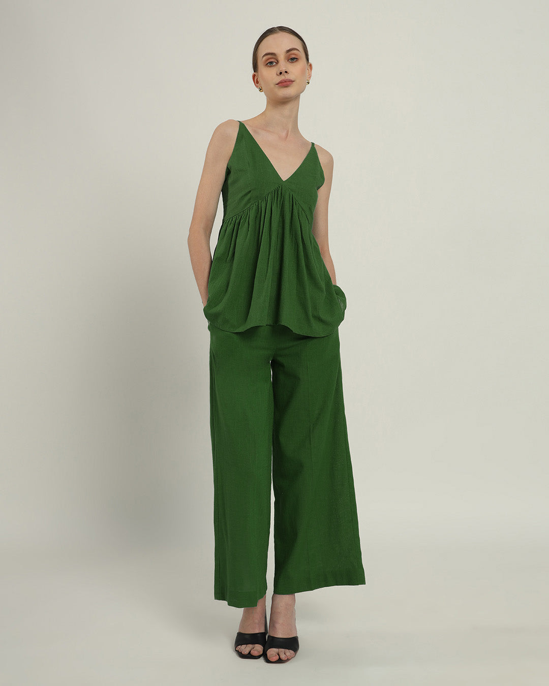 Emerald Weekend Update Gathered Top (Without Bottoms)