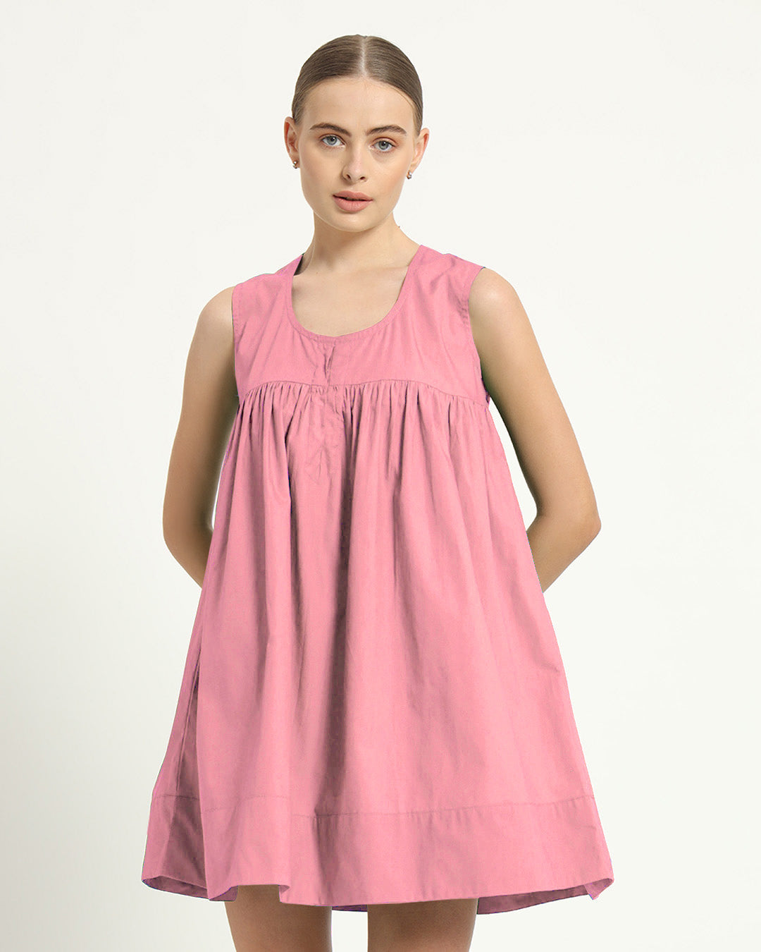 The Jois Fondant Pink Cotton Dress