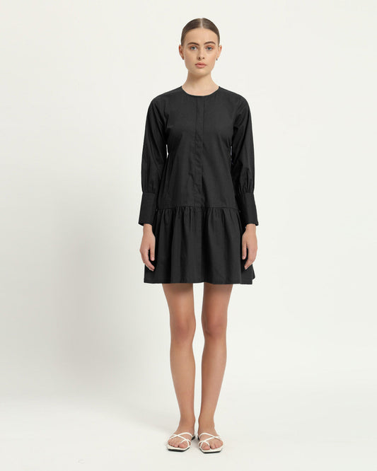 The Brandis Noir Cotton Dress