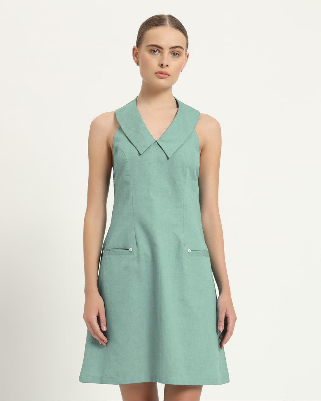 The Olfen Mint Cotton Dress