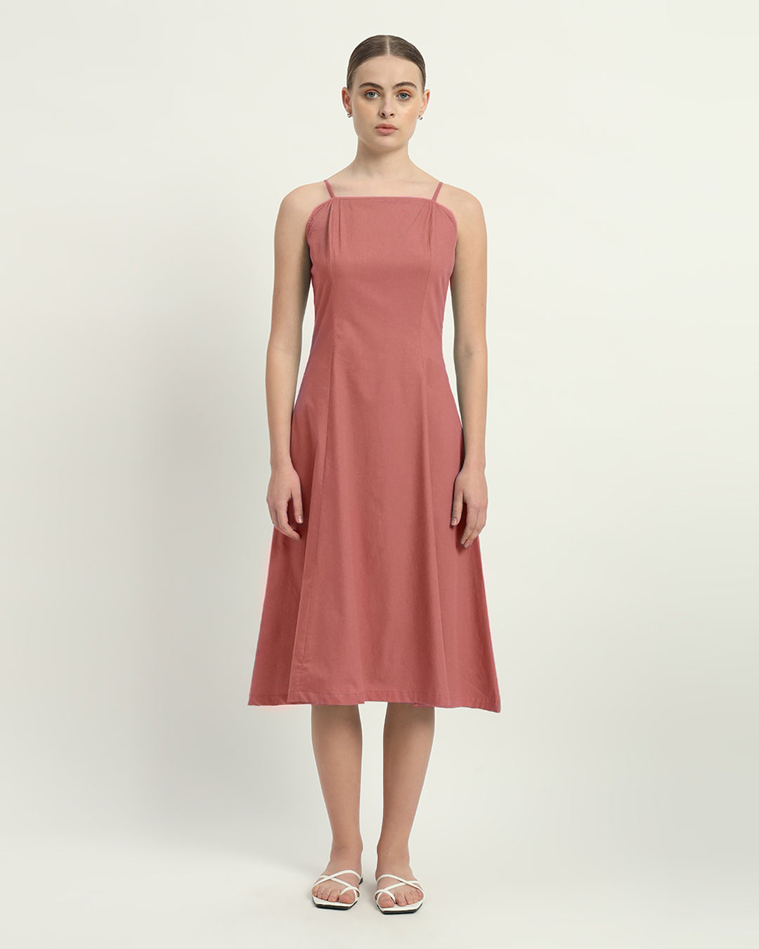 The Ivory Pink Valatie Cotton Dress