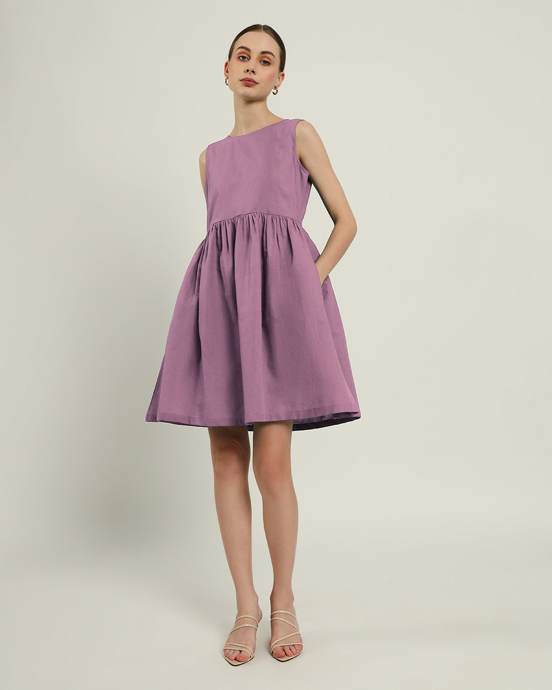 The Chania Purple Swirl Dress