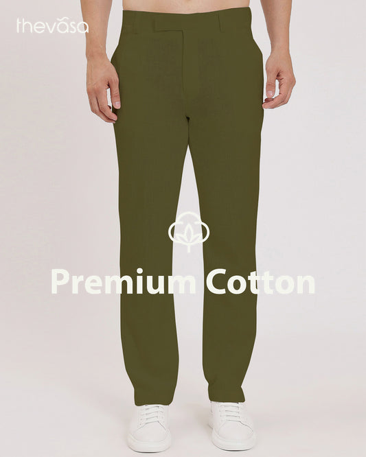 Madrid Pleated Olive Green Men's Pants