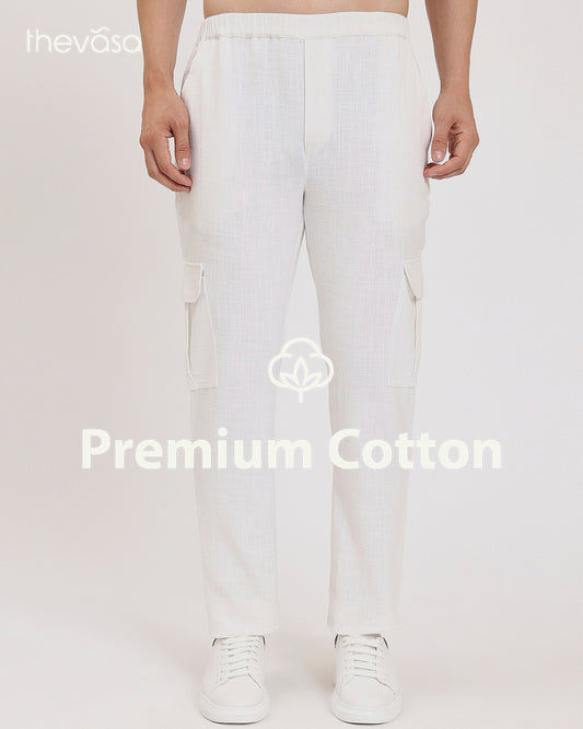 Tokyo Cargo White Men's Pants