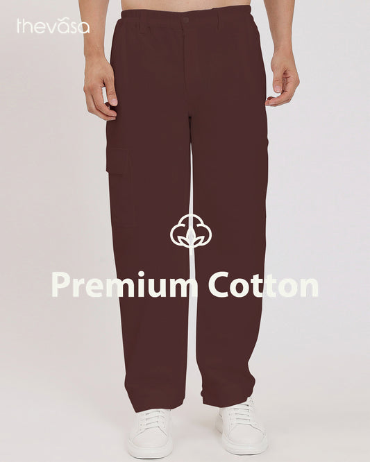 Sydney Straight Fit Crimson Cargo Men's Pants