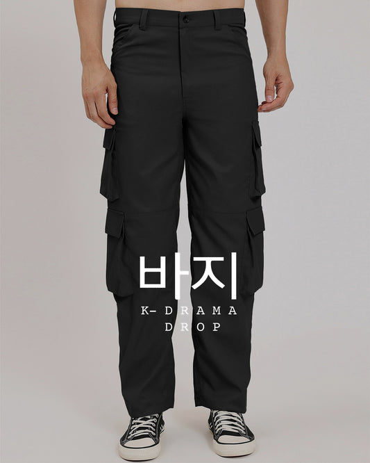 Jeju Cargo Black Men's Pants