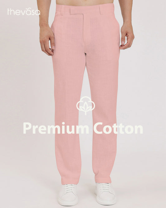 Madrid Pleated Fondant Pink Men's Pants