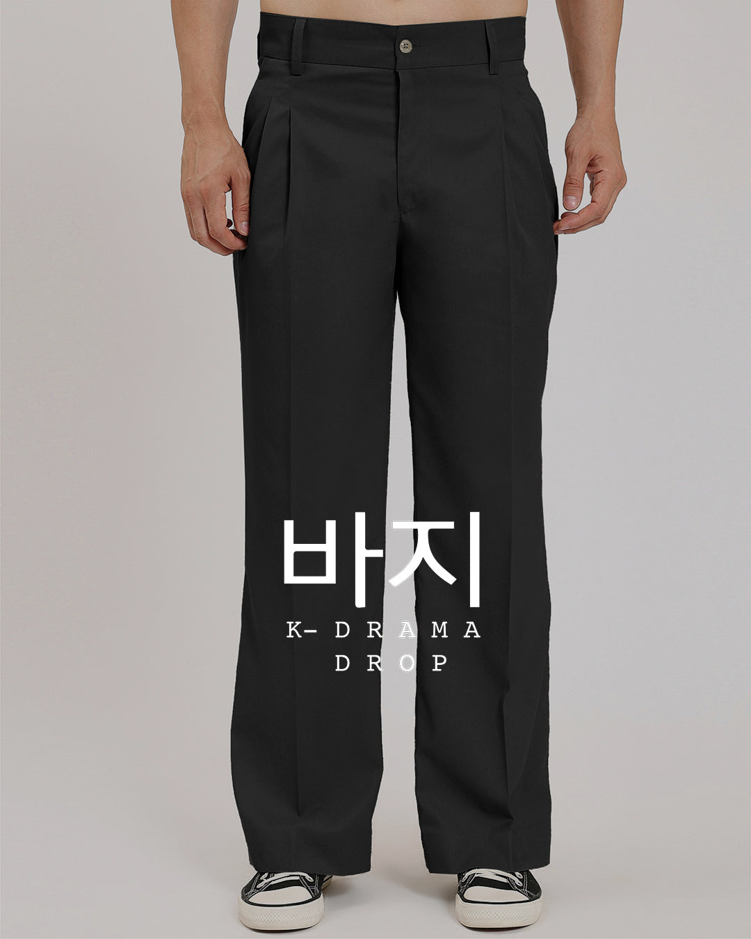 Incheon Loose Black Fit Men's Pants