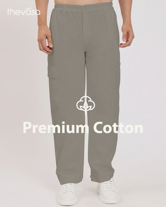 Sydney Straight Fit Iced Grey Cargo Men's Pants