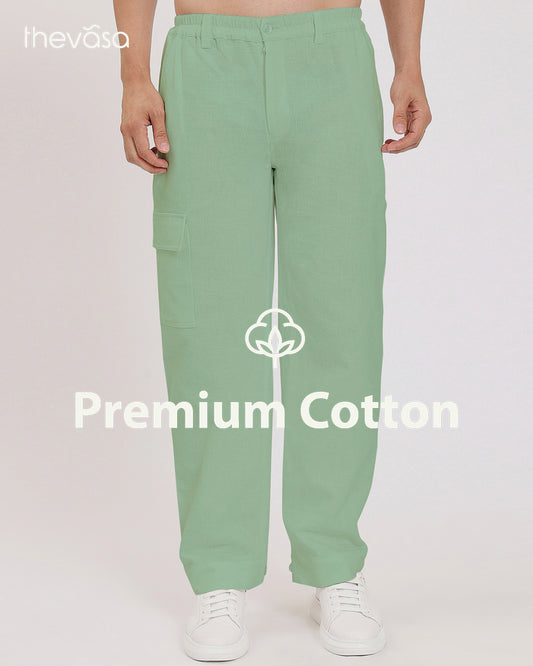 Sydney Straight Fit Spring Green Cargo Men's Pants