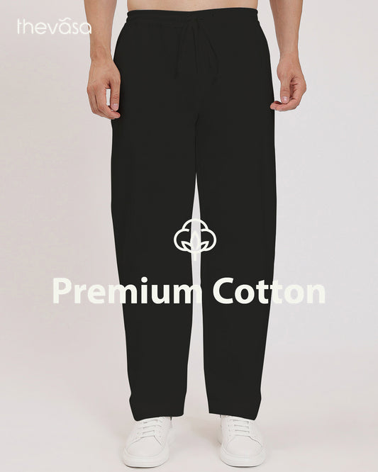 Lisbon Wide-Leg Black Men's Pants