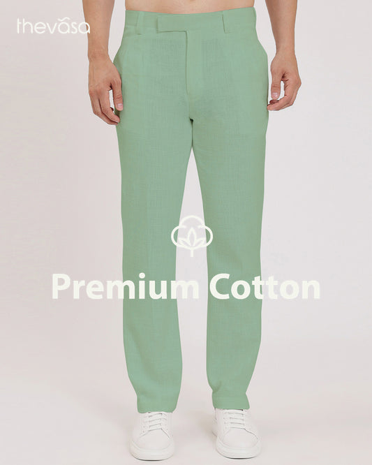 Madrid Pleated Spring Green Men's Pants